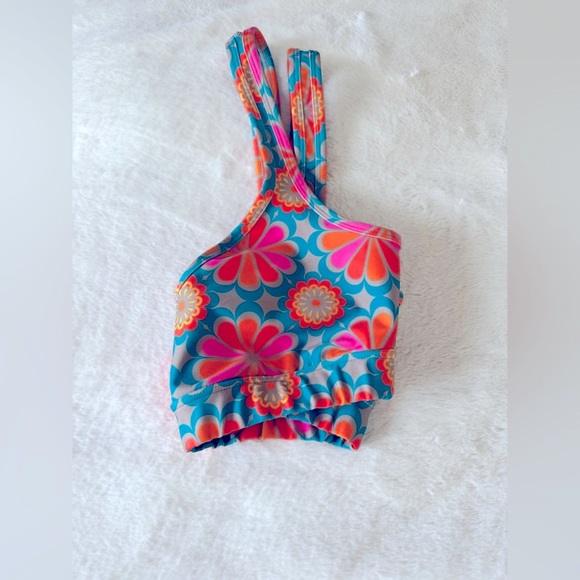 Beyond Yoga Colorful Floral Sports Bra,S - Picture 7 of 7